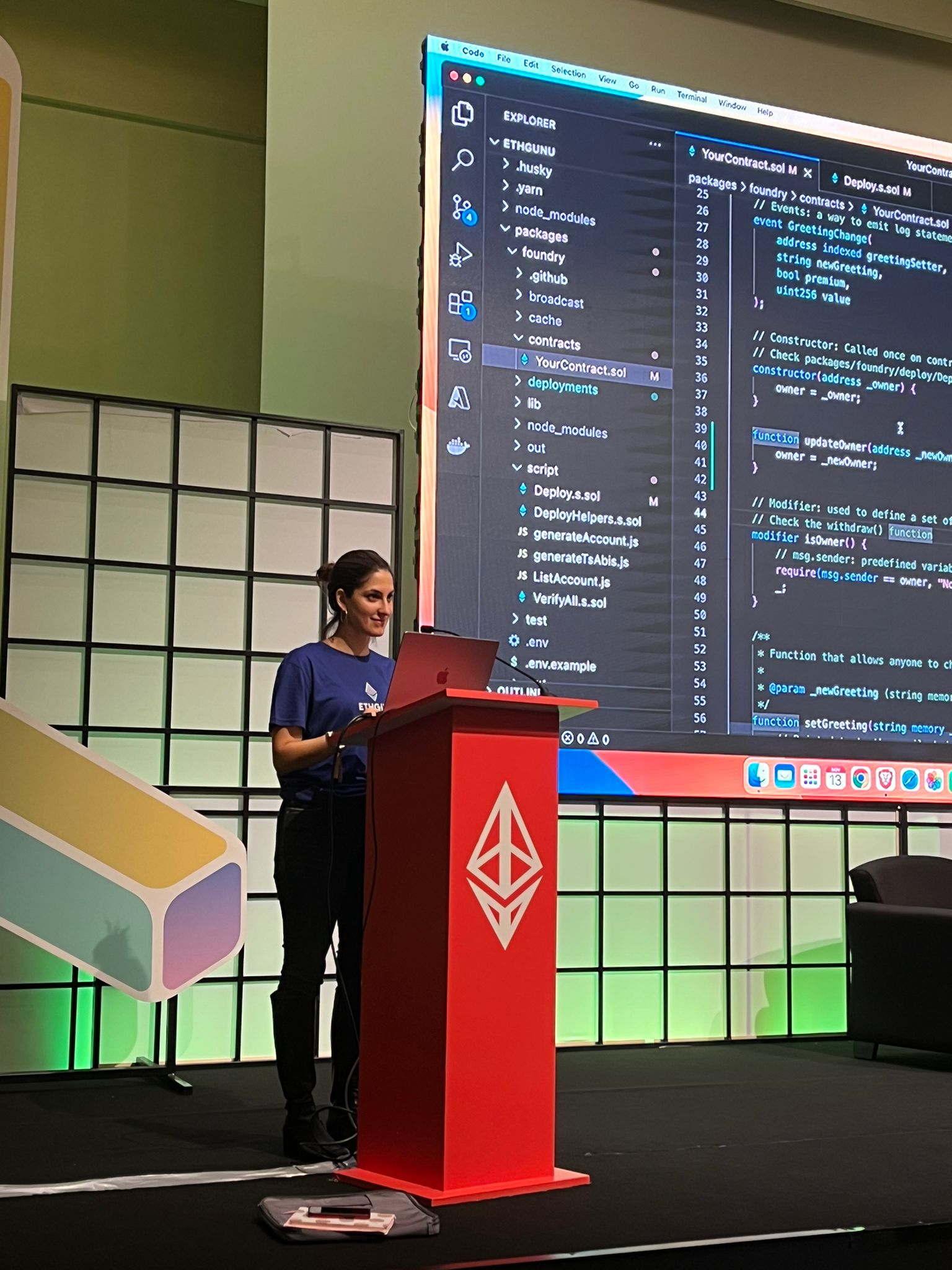 Presenting at ETHGünü in Istanbul